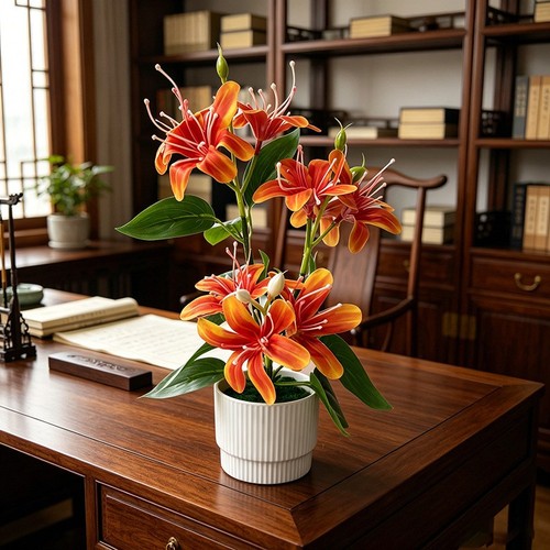 Faux fleurs jasmin tiges - 9,