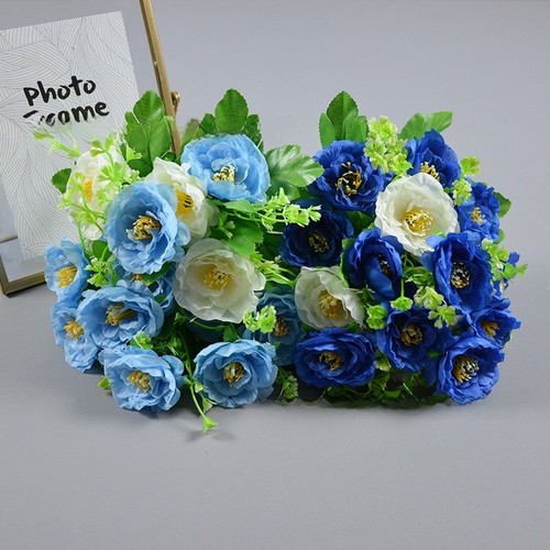 Faux fleurs roses - , soie