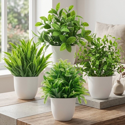 Faux fleurs pot ornements - faux,